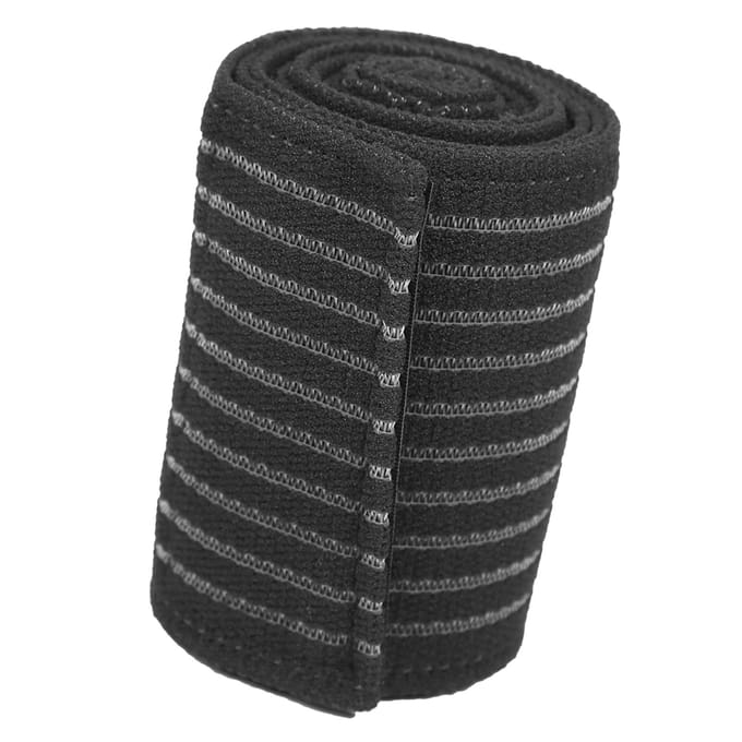 Outdoor Running Sports High Elastic Bandage Anti sprain Knee Support Protective Strap (Black) zwart