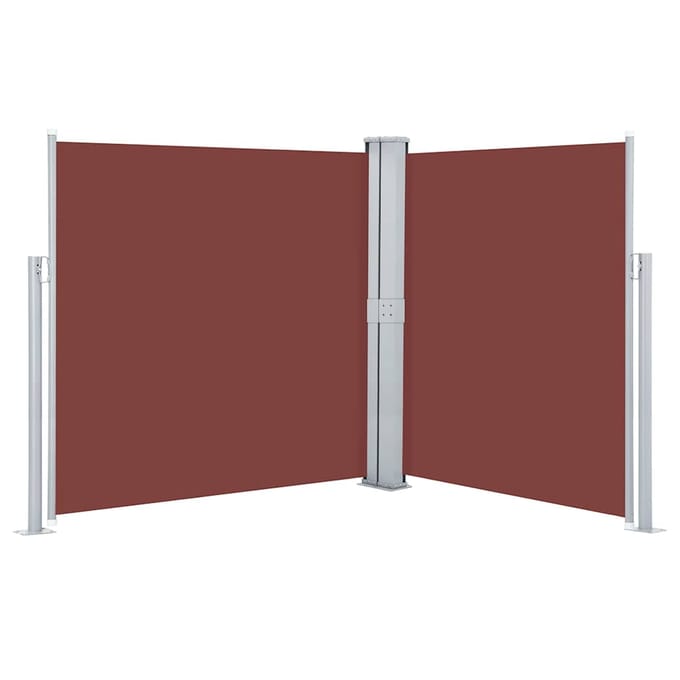 vidaXL - Windscherm - uittrekbaar - 140x600 - cm - bruin