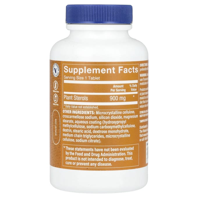 The Vitamin Shoppe, Super Phytostérols, 90 Comprimés