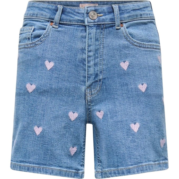 Kids Only Juicy Heart Denim Short Meisjes - Maat 164