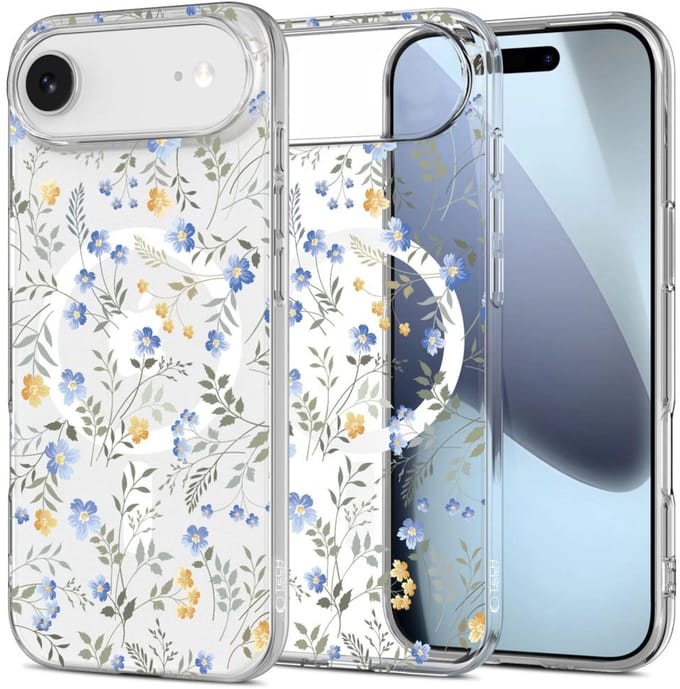 Tech-Protect FlexAir MagSafe Case for iPhone 17 Air - Daisies with Leaves