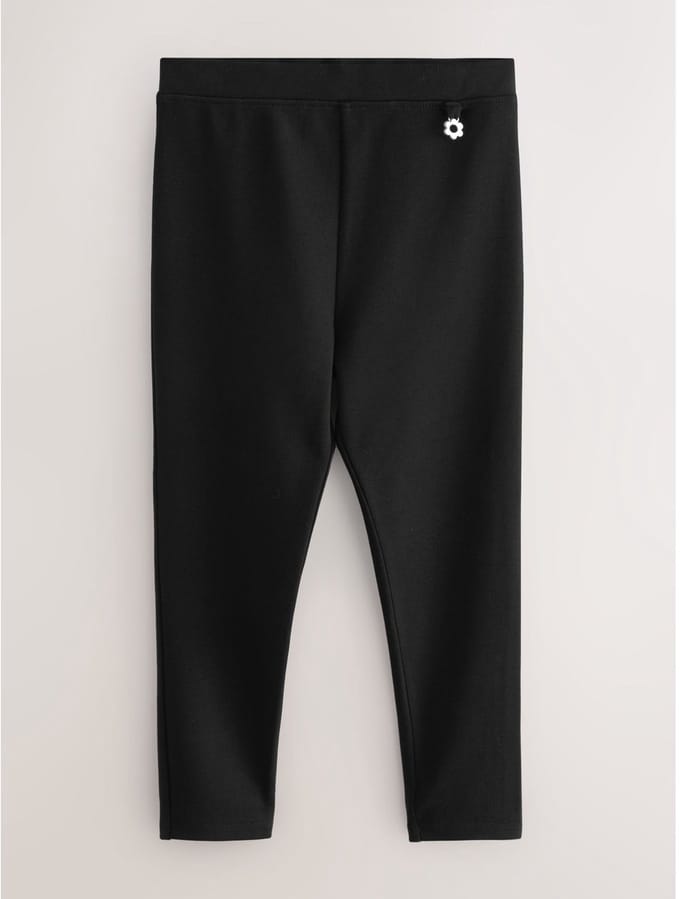 Next - Meisjes - Schoolbroek met hoog aandeel katoen en stretchy, elastische tailleband - Zwart