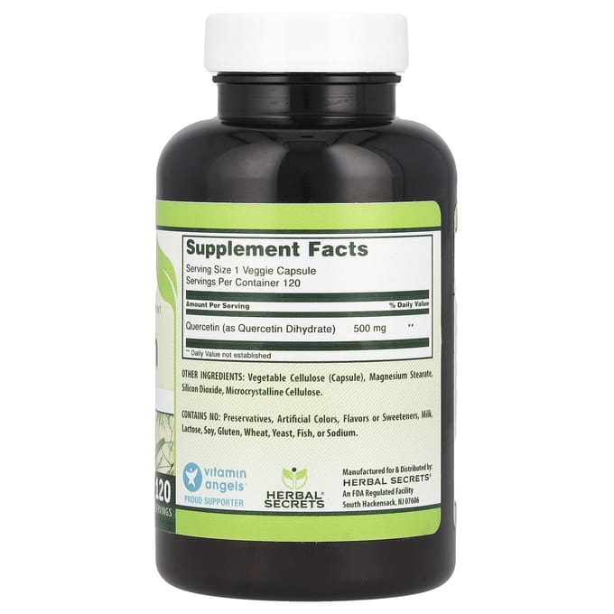 Quercetine, 500 mg, 120 plantaardige capsules
