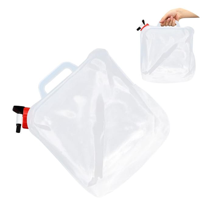 20L Opvouwbare Wateremmer Camping Draagbare Grote Capaciteit Wateropslag ContainerOpvouwbaar Water white