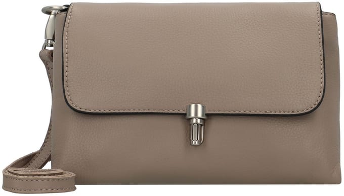 FREDsBRUDER Leren Schoudertas Sha Na Na Shoulderbag Warm Grey Taupe
