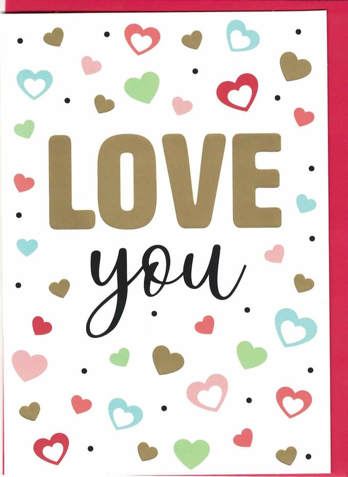Wenskaart - Kaart - Valentijn - love You