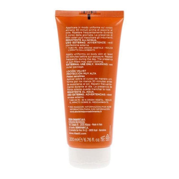 RILASTIL - Lait solaire Velluto photoprotecteur SPF 50+ 200 ml