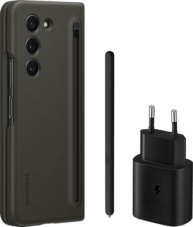 Starter Pack Slim S-pen - Case + TA800 - Geschikt voor Samsung Galaxy Z Fold 5 - Black