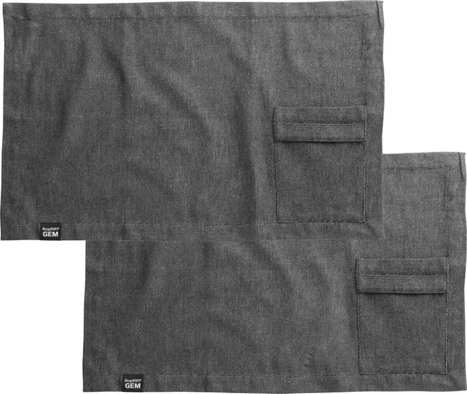 GEM 2-delige set placemats - Grijs -