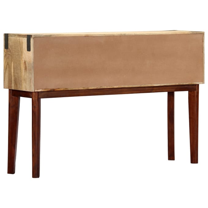 vidaXL - Wandtafel - 115x30x76 - cm - massief - ruw - mangohout