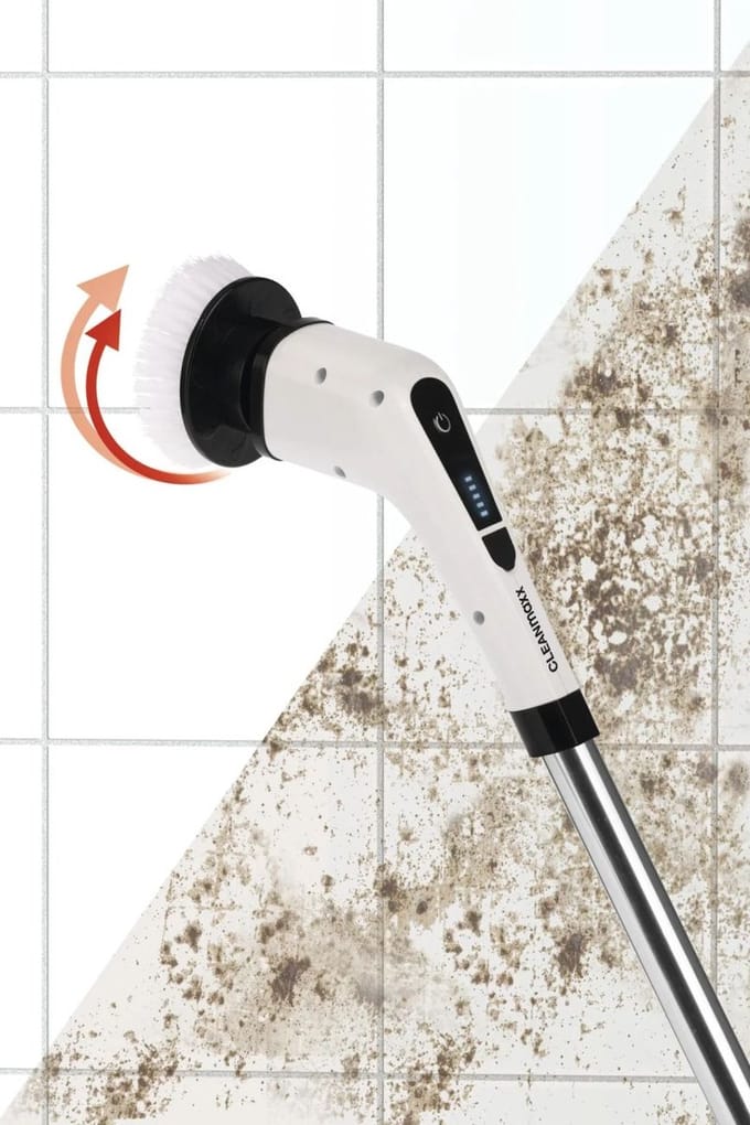 Clean Maxx Schoonmaakborstel | 100 min. accuduur | 11-delig