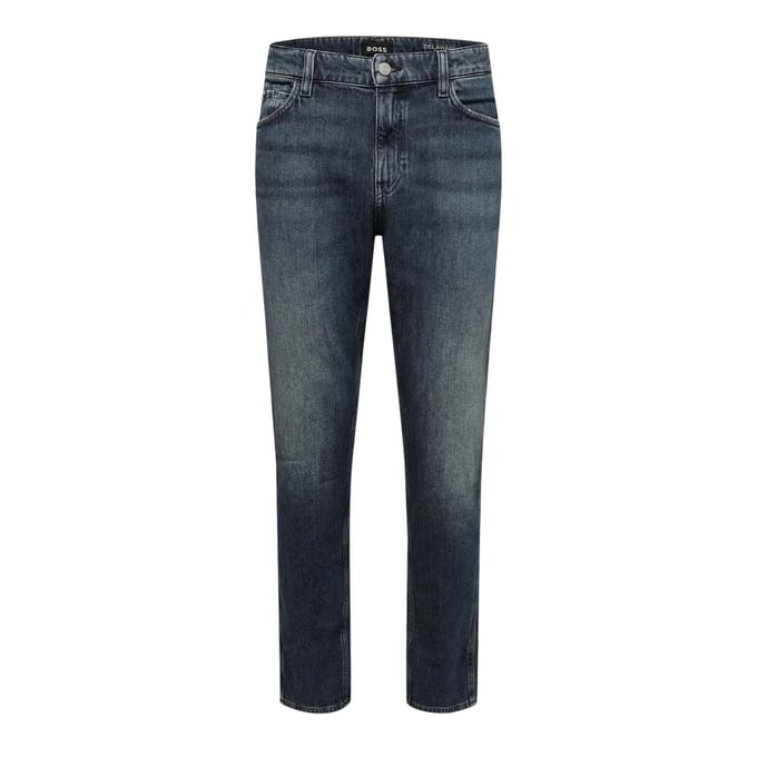 Boss Heren Delaware Katoen Slim Jeans (Marine)