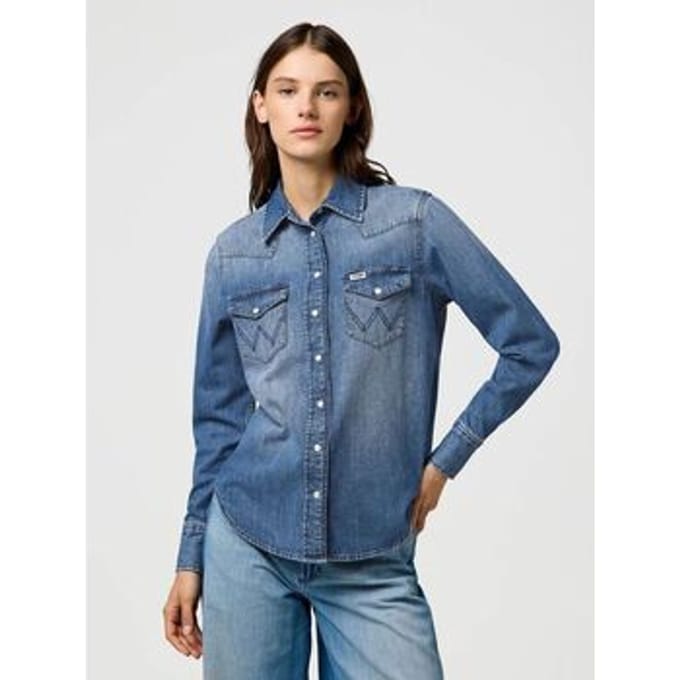 Overhemd Wrangler 112373227 HERITAGE-LIGHT HAND