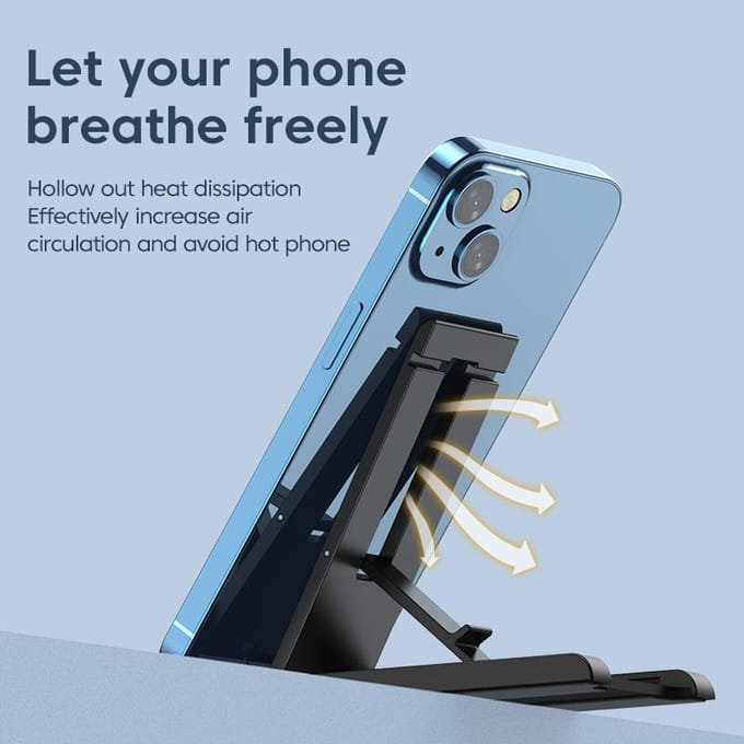 Tafel Telefoonhouder Beugel Verstelbare Desktop Standaard Voor Ipad IPhone Samsung Xiaomi Huawei Opvouwbare Universele Mobiele Telefoon Standaard zwart