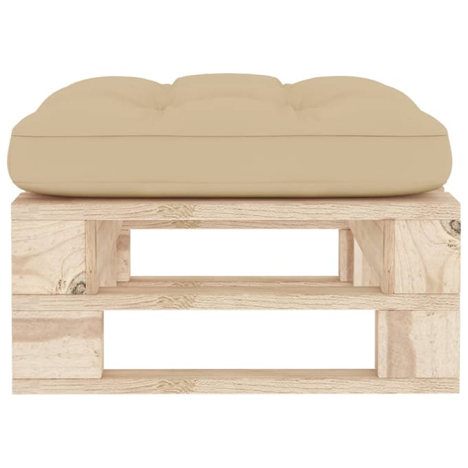 vidaXL - Tuinhocker - pallet - geïmpregneerd - grenenhout