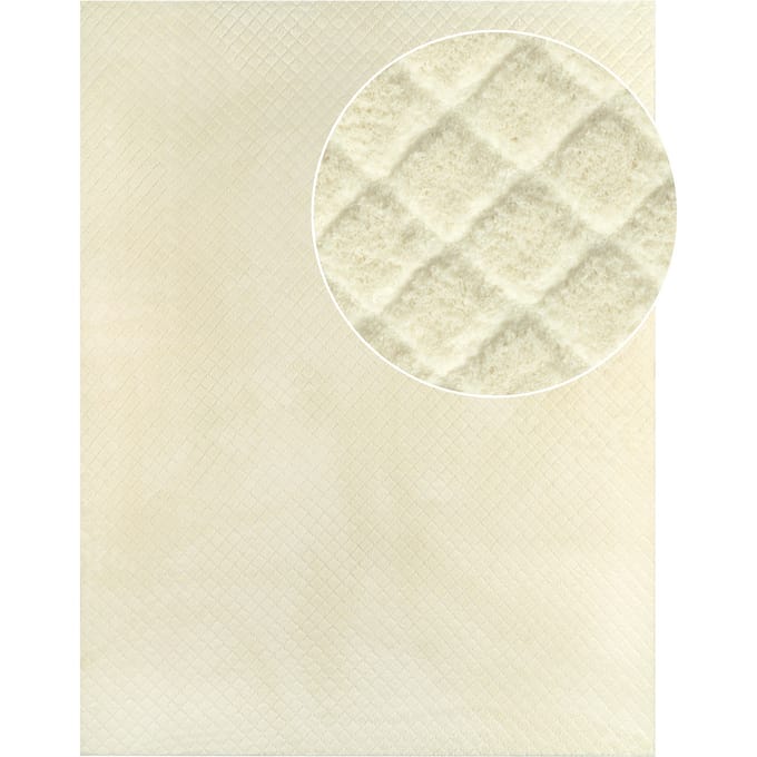 Wasbaar tapijt Rotella crème 60x100 cm