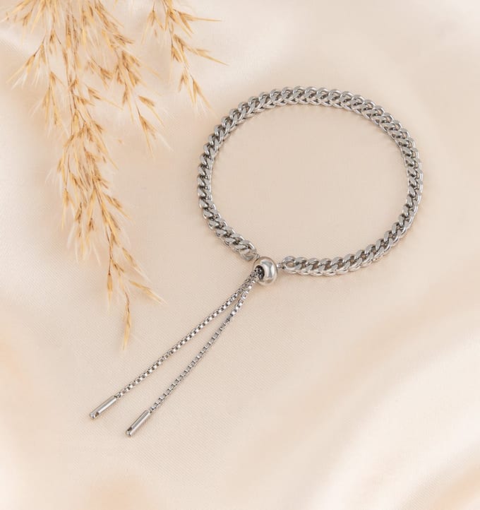 Armband Visgraat | Stainless Steel Zilver