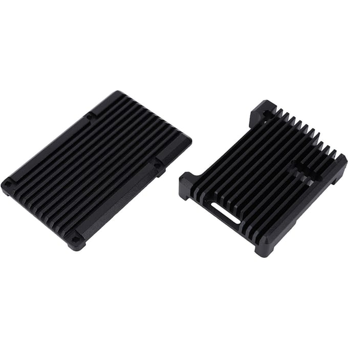 Boîtier de carte mère en alliage d'aluminium noir pour Raspberry Pi 3 modèle B 2b3b+
