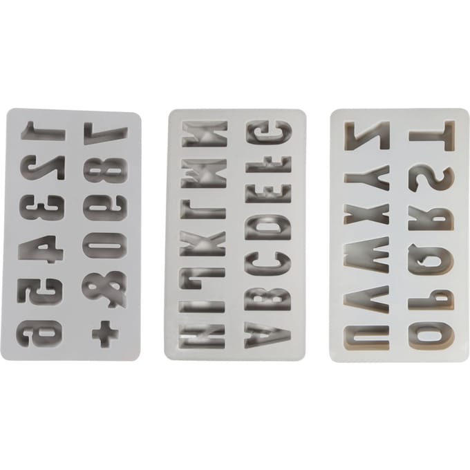 Siliconen gietvorm "ABC & 0-9"