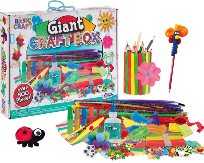 Knutselen Kinderen 500pcs - Knutselkoffer voor Jongens en Meisjes - Creatief Speelgoed - Knutselen - Joya Creative