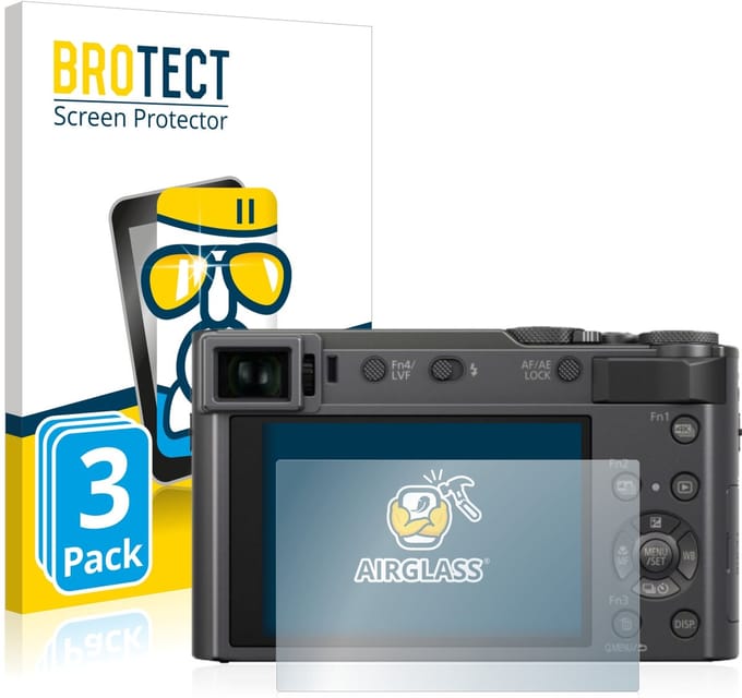 Screenprotector 3 Stuks voor Panasonic Lumix DC-TZ200 Beschermglas transparant
