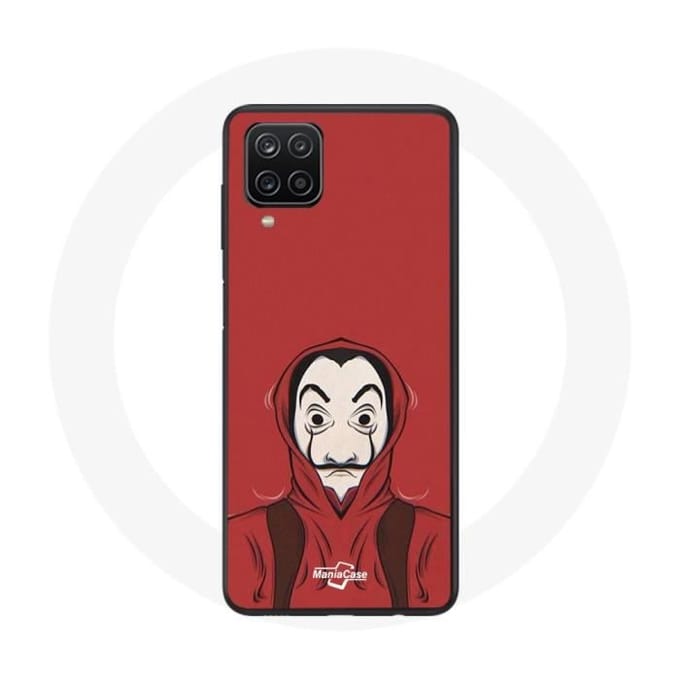 Coque - La Casa de Papel - Samsung Galaxy A12 - Souple - Rouge - Masque Dali