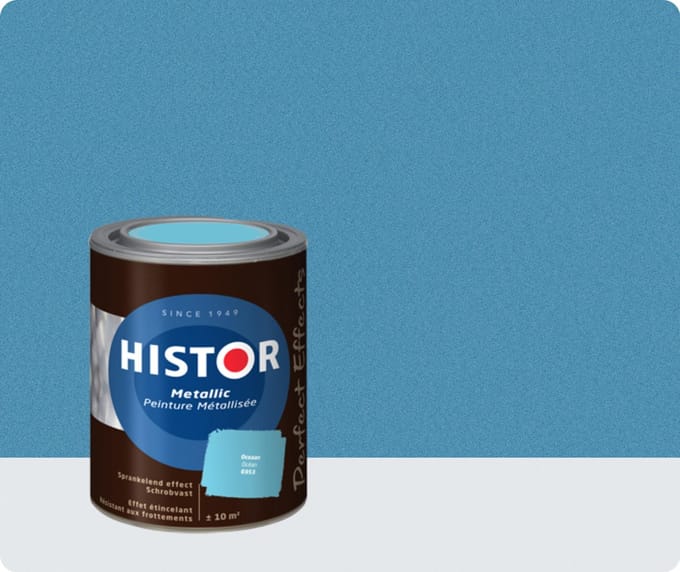 Histor Perfect Effects Muurverf Metallic 1 liter - Oceaan