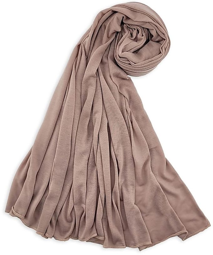 JB Collection - Hoofddoeken - hoofddoek polyester jersey uni antique rose - antique rose