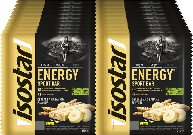 Isostar Energy - Energiereep - Ontbijtgranen & Banaan 20 x 120 gr