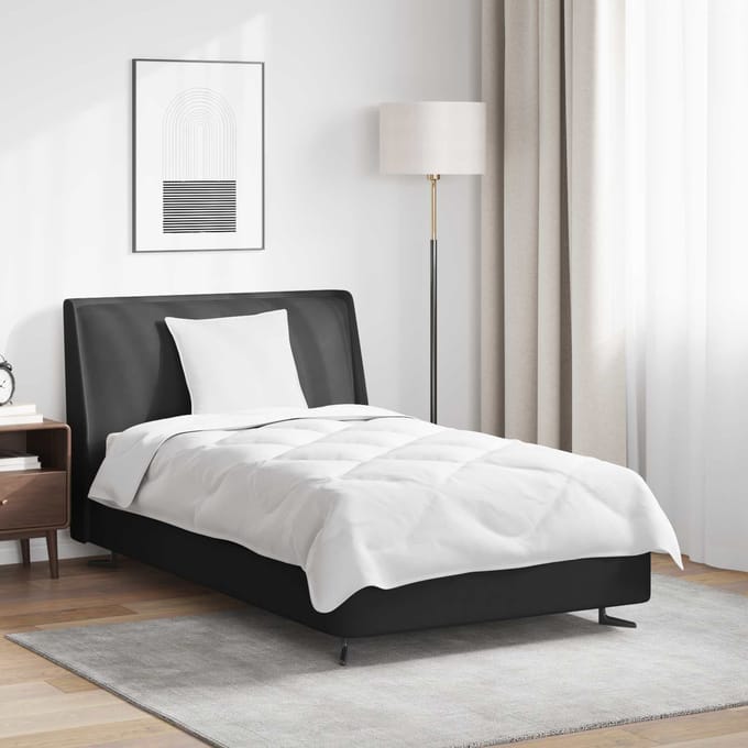 vidaXL - Dekbed - met - kussen - 2 - st - Wit - Microvezel