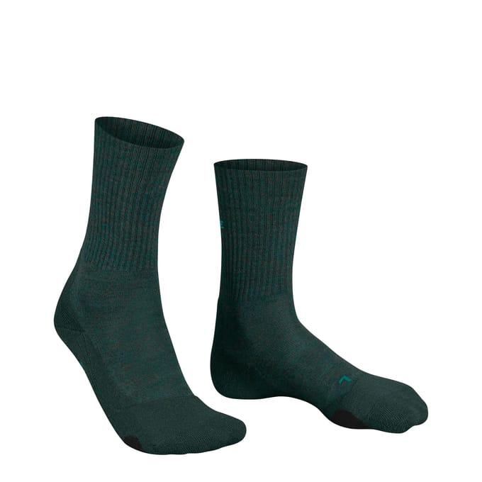 FALKE TK2 Explore Wool dames trekking sokken - hulstgroen (holly)