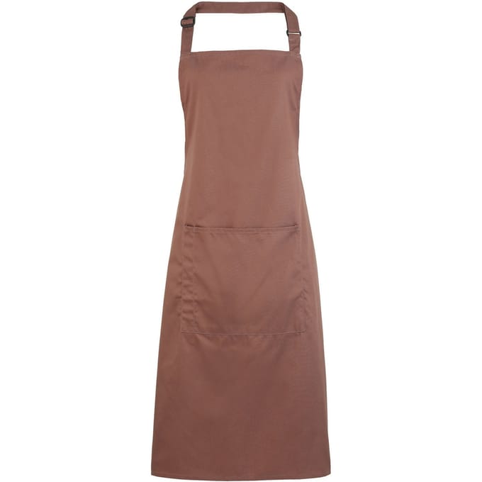 Premier Dames/Dames Kleuren Bipschort Met Zak / Werkkleding (Mokka)