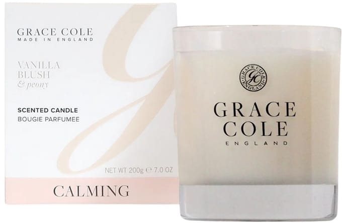 Grace Cole Vanilla Blsuh & Peony Scented Candle (1 stuk)