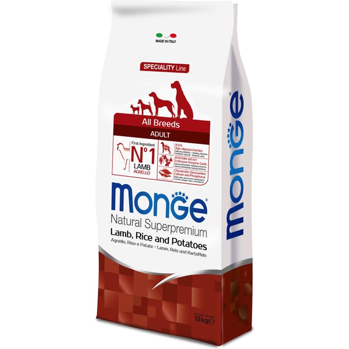 Monge Super Premium Lam, Rijst & Aardappel - 12 kg
