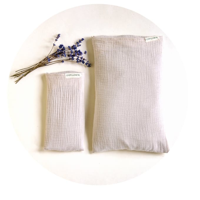 Grounded - bodypillow & eyepillow - oogkussen verzwaard - ontspanning - lavendel amethist