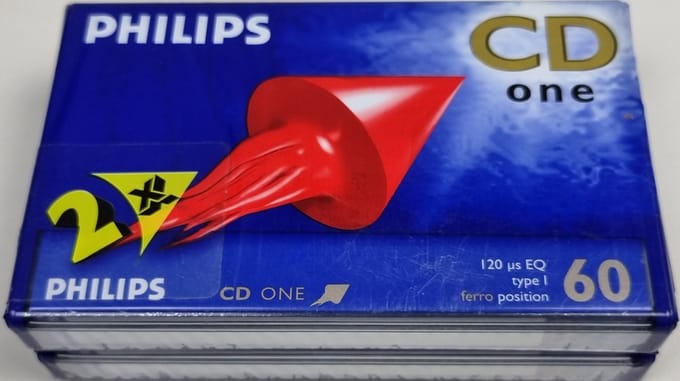 2-pak Philips CD-One 60 minuten cassettebandjes
