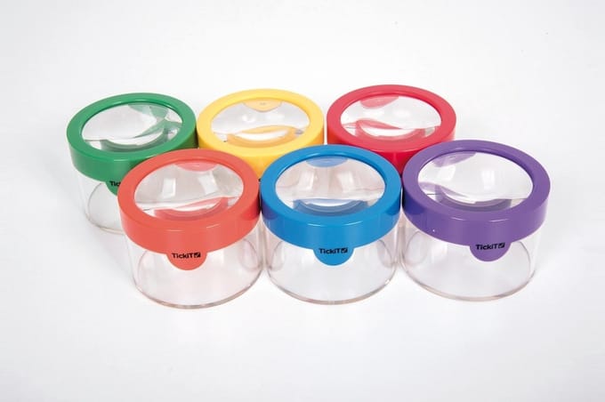 TickiT - Regenboog observatie potjes (6 stuks)