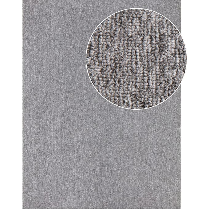 Vlakgeweven tapijt Barca grijs  200x280 cm