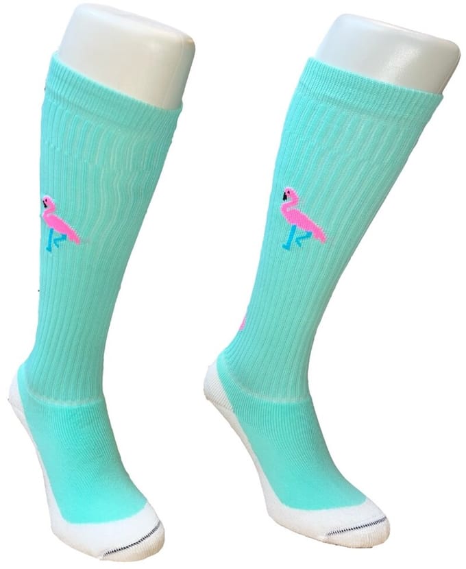 Hingly Lange Sport Volleybal sokken Flamingo Mint