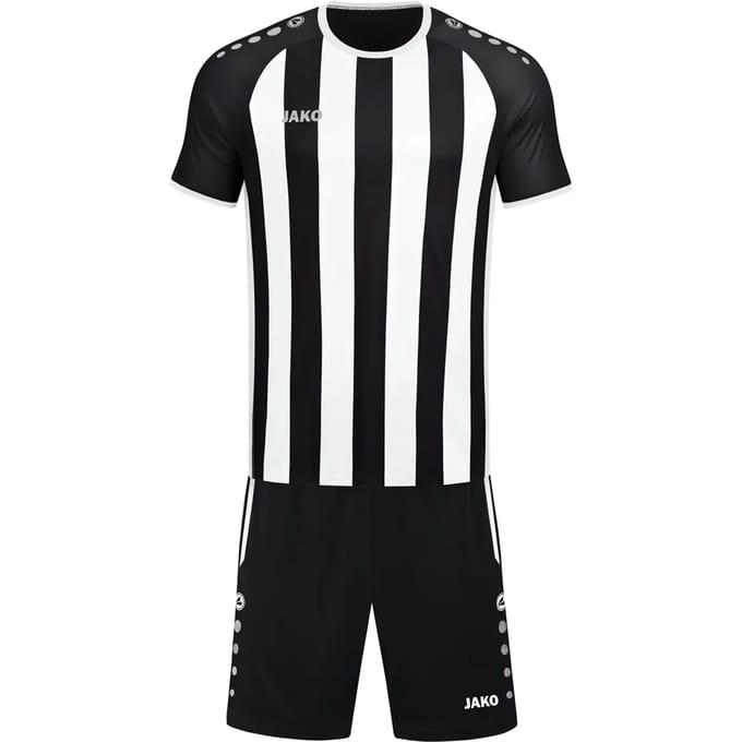 Jako Inter Shirt Korte Mouw Heren - Zilver / Wit / Zwart | Maat: S