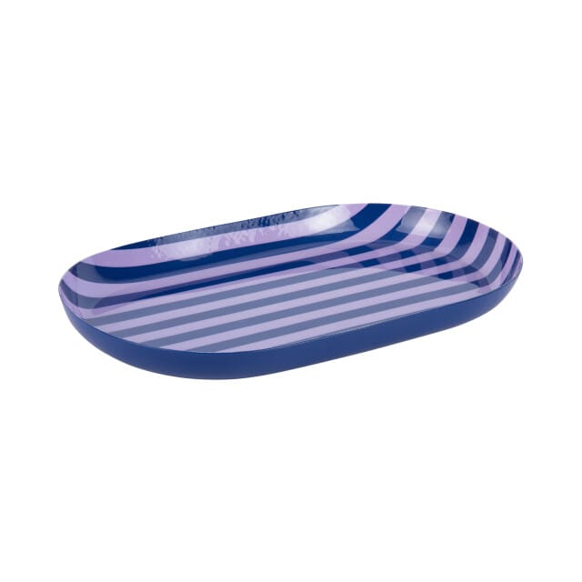 Present Time - Dienblad Animado Oval Small - Blauw - 25x15x2,5 cm