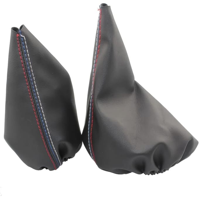 1 stuks Stofhoes met 1 stuks Handremhoes Glad Oppervlak Antislip Beschermhoes, Vervanging, Geschikt voor E30 E36 E34 E46 Z3 Handgeschakeld Model