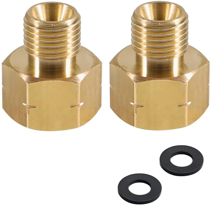 Dailygoods - Messing LPG Gasadapter Set van 2 Stuks