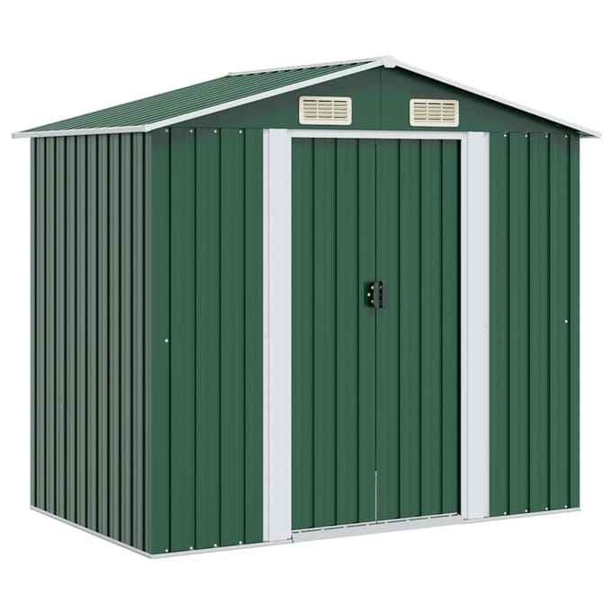 vidaXL - Tuinberging - 204x132x186 - cm - metaal - groen