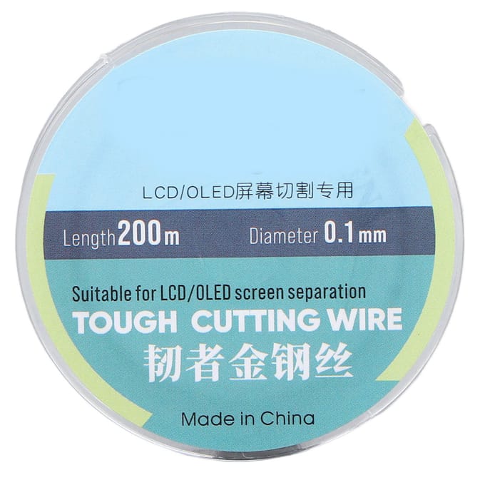 200M Telefoon LCD Scherm Snijdraad Hoge Hardheid Staal Telefoon LCD Scherm Scheidingsdraad 0.1mm 0.1mm