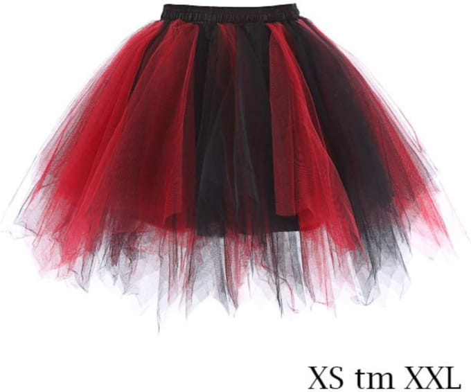 Super Tutu - Rood/zwart maat M