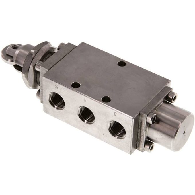 5/2 G1/4 '' Rolbediend plunjer klep RVS -0.95-12bar/-13.2-168psi