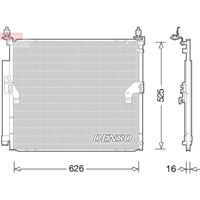 Condensator, airconditioning DENSO DCN50034