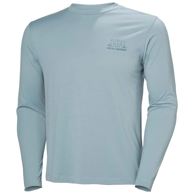 Helly Hansen Skog Graphic Tee T-shirt Met Lange Mouwen Blauw L Man