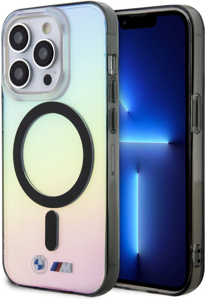 BMW Back Cover - Transparant voor iPhone 15 Pro - MagSafe-compatibel - Iridescent Design